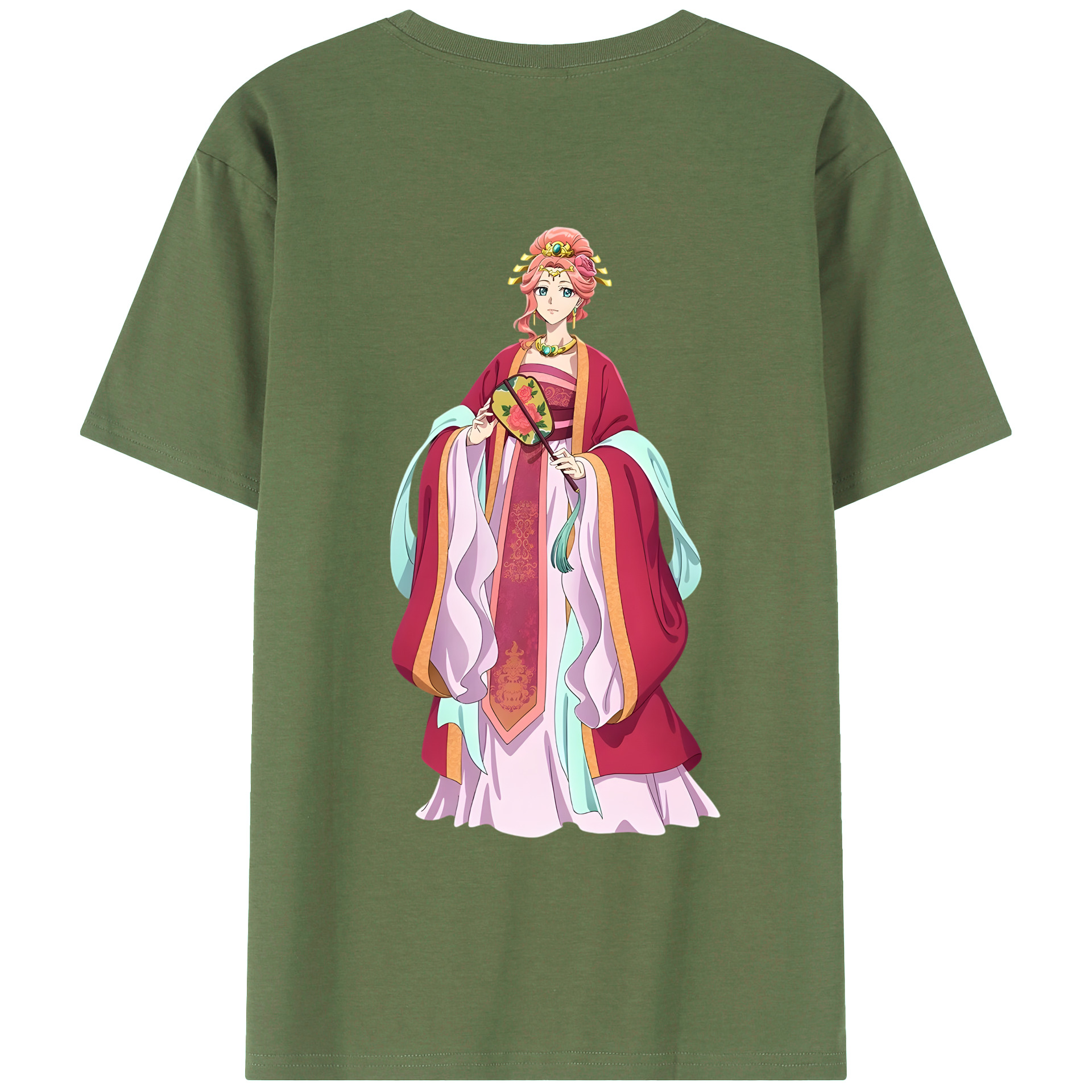 （画像用） 薬屋のひとりごと The Apothecary Diaries 綿100％ メンズ半袖Tシャツ（バックプリント） 通気性